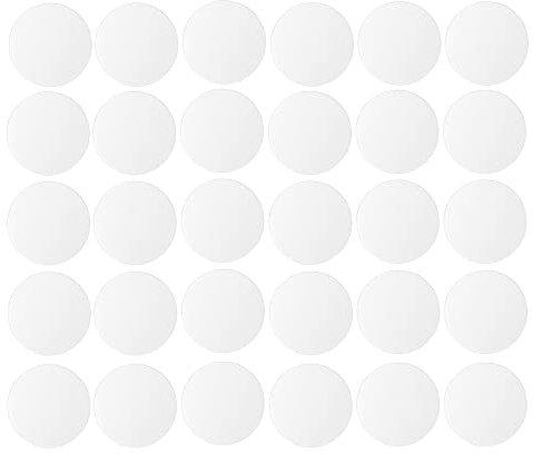 cyclingcolors 30x Abdeckkappen Selbstklebend 20 mm Schrank Regal Bohrloch Abdeckung zum kleben schutzkappen, weiß