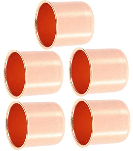 Cabilock Lot De 5 Bougeoirs en Alliage Métallique Galvanisé Doré pour Décoration De Bureau Élégant Bougeoir avec Base Robuste