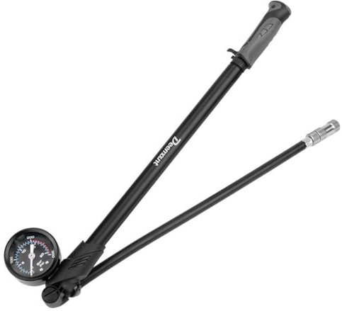 NELboNs Shock Pump for Road Mountain Bike, High Pressure Suspension Pump 300PSI for Front Fork and Rear Suspension, Air Shocks with Gauge Fits Schrader and Presta Tire Valve