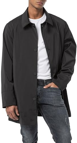 Red Bridge Basic Trench-Coat - Giacca mezza stagione, Nero , XL
