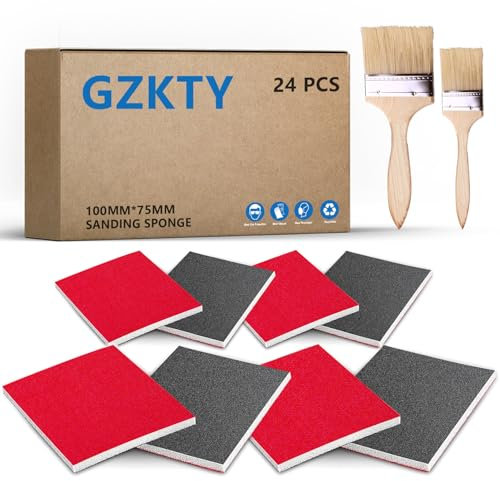 GZKTY 36 Piezas Esponjas Abrasivas para Madera, Metal, Pared y Modelismo – Grano 180-2500 – Uso en Húmedo y Seco