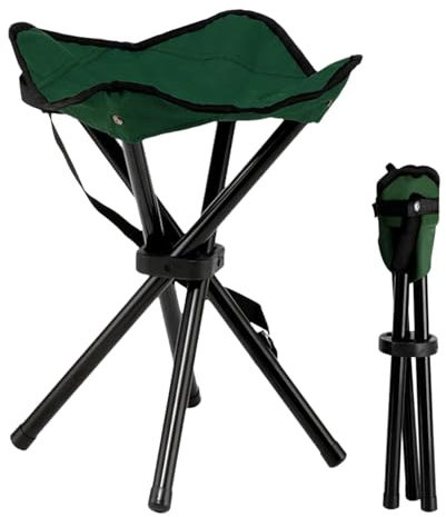 Generisch Tragbarer Klapphocker Camping-Stuhl Faltbar Klappbar Outdoor Hocker Tragbarer Stuhl Campinghocker Angelhocker für Wandern, Camping, Picknick
