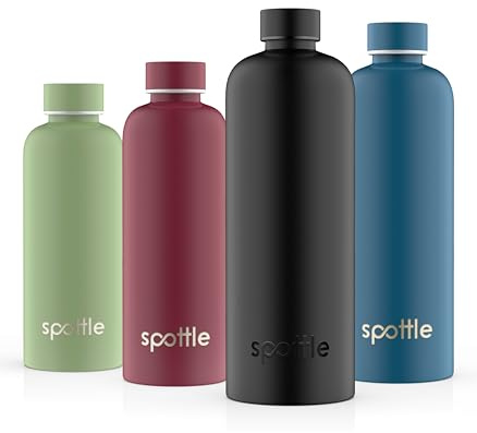 spottle Edelstahl Trinkflasche 1,5 Liter – Thermosflasche aus Metall, doppelwandig, vakuumisoliert, Kohlensäure geeignet, auslaufsicher, spülmaschinenfest