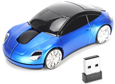 SENECESLI Ratón Inalámbrico, 2.4 G de Mouse con Receptor USB, Mouse Portátil de Computadora para PC, Tableta, Computadora Portátil, Juegos, Oficina, 800-1200-1600dpi (Blue)