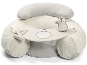 Mamas & Papas Wish Upon A Cloud Sit and Play Baby Floor Seat, Cream & Grey (from +6month until sitting unaided)