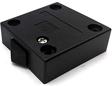 FUJIE Cabinet Switch Recessed Momentary Contact Automatic Switch for Closets Furniture Door Switches Pushed Off Black