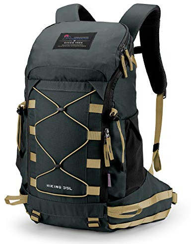 MOUNTAINTOP Mochila Trekking 35L Hombre Mujer Impermeable Viaje