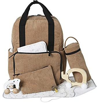 VERTBAUDET Rucksack Kordsamt Travel Haselnuss TU