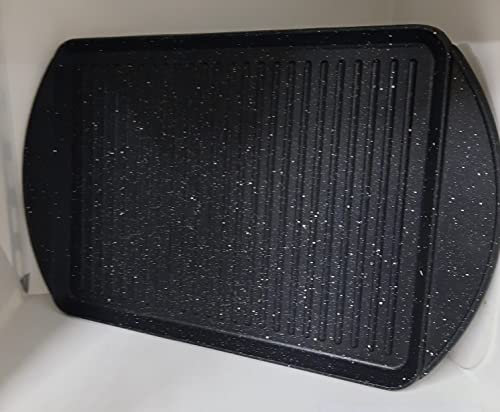 LA CASA DI EVA BISTECCHIERA PLANCIA CM. 45X28 - MADE IN ITALY -CON RIVESTIMENTO IN PIETRA. SENZA MANICI IN MODO DA NON AVERE INGOMBRI. UTILIZZABILE SUL GAS MA ANCHE IN FORNO