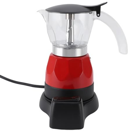 Depisuta Cafetière Cubaine, 150 Ml, 3 Tasses, Petite Cafetière Expresso électrique Portable, Cafetière Italienne en Aluminium Anti-goutte avec Filtre et Base Amovible pour la Maison