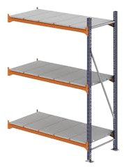 kaiserkraft | Weitspannregal | mit Stahlblechböden | HxBxT 2000 x 1400 x 600 mm | Anbauregal