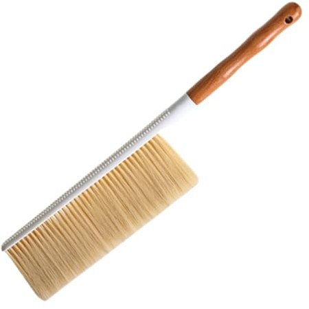 HIAKDOFT Cepillo Para Polvo Suave De Mango De Madera Escoba De Mano Pequeña Para Limpiar Tapicería Sofás Coches Cepillo De Limpieza Cerdas Para Quitar El Polvo