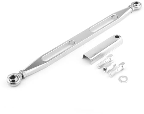 Gurtt Leva del cambio per moto, biella del cambio per Harley Softail Dyna Touring Electra Road King Street Glide 1980-2018 (2 fori)