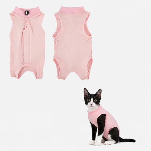 ZEMINRI Body Chat Post Operatoire Femelle Vetement pour Chat Pratique(S)