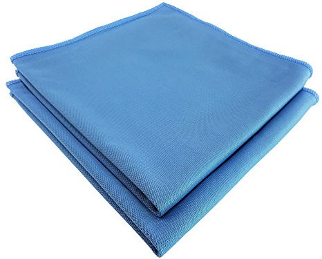 elauelue - Edelstahl Putztuch - Edelstahltuch zum Putzen glatter Edelstahloberflächen - 2er Set - 34x34 cm