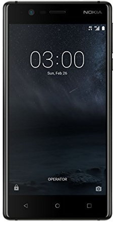 Nokia 3 TA-1020 SS 5 Smartphone 16GB Storage SIM-Free Android 1Yr - Black A