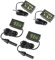 JZK 4 x Petit Numérique Hygromètre Thermomètre Numérique pour Aquarium avec Sonde & Batterie, Eau Température Jauge Humidité pour Aquarium Marin, Incubateur, Réservoir de Reptiles