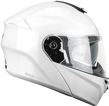 CGM Casco modular, 568A BER MONO Bianco, S (55-56cm)