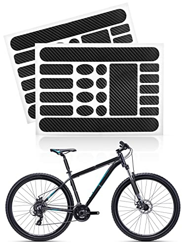 Vokmon Bicycle Frame Protection Film, Carbon Fiber Cycling Anti-rub And Scratch Paint Protection Film, MTB, Bicycle Protection Tape Decal for Mountain Road Bike Folding Frame Front Fork Bikes
