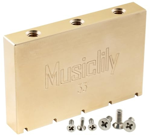Musiclily Ultra 33mm Mässing Tremolo Block för Elgitarr Gotoh GE1996T Floyd Rose Locking Tremolo