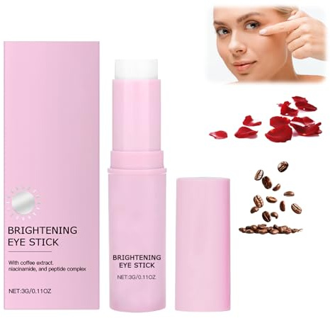 Augencreme Stick - Eye Balm mit Koffein, Augencreme gegen Falten und Augenringe, Straffender Augenpflege Stick mit Peptiden und Niacinamid für Männer und Frauen (1)