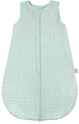 MAKIAN Saco Dormir Bebé Algodón 100% - Sacos de Muselina Ligeros sin Mangas para Recién Nacidos - Primera Puesta para Primavera y Verano - ÖkoTex Standard 100-1 TOG