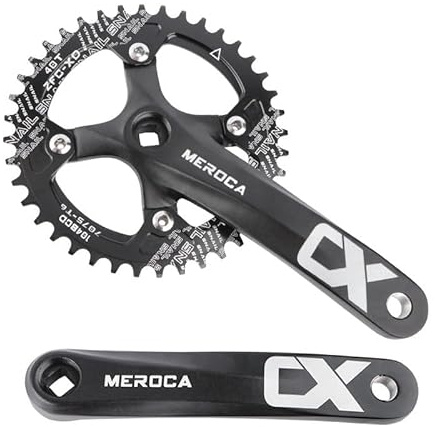 Guarnitura Mountain Bike, guarnitura MTB a Cono Quadrato con Braccio da 170 mm 104 BCD, Compatibile con Biciclette a velocità Singola e Biciclette a 8/9/10/11 velocità (40T)