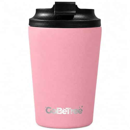 GoBeTree Tazza Termica 360 ml (12 oz) Acciaio Inox QUARTZ. tumbler e termos con coperchio ermetico 100% antiperdita e bocca larga per ufficio, auto, viaggio, palestra e caffè asporto