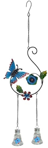 Carillons éoliens attrayants Mangeoires pour Colibri - Résistant aux Fourmis et aux Abeilles Anti-Fuite Distributeur de Nourriture élégant | Distributeur de Nourriture pour Colibri de Jardin et
