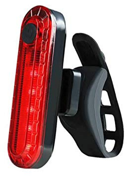 YSJJZRL Feu arrière de vélo USB, lumière de vélo arrière Rechargeable LED Lumineuse/lumière de Casque/voyants d'avertissement de vélo pour Le Cyclisme,- 4 Options de Mode d'éclairage (Rouge)