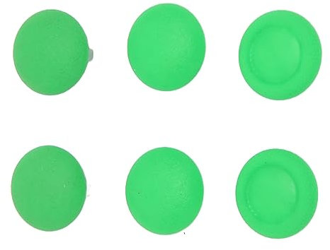 3D Joystick Button Cover för Controller, 6 i 1 Förhindra Slirbyte Joystick Replacement Cap Tumgrepp för Controller (Grön)