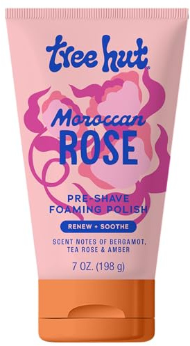 Tree Hut Moroccan Rose Shave Prep Polish, Gently Soothe & Prep Skin, Exfoliating Shave Essential, 7 fl oz.