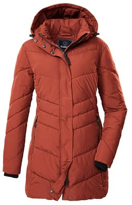 G.I.G.A. DX 43530-000 GW 60 WMN QLTD PRK Parka matelassée fonctionnelle pour femme avec capuche amovible Rouge feu 48