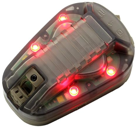 Lampe Tactique pour Casque LEJUNJIE Avec LED + IR/Stroboscopique – Lampe de Survie pour Casque Militaire, Idéale Pour les Sports de Plein Airsoft
