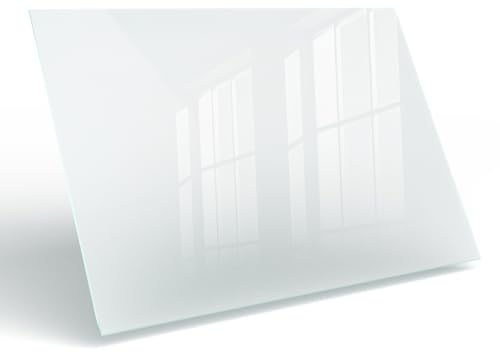 Plateau de Table en Verre Trempé Rectangulaire 100x60 cm | Plaque de Remplacement | avec Coussinets Antidérapants | Bords Polis | sans Montage | Rénovation de Meuble DIY - Verre Satiné