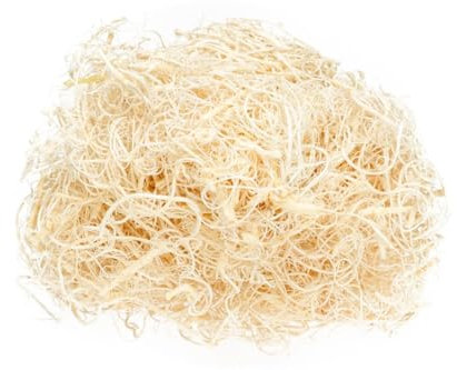 NaDeco Curly Moos, Gebleicht, Gewicht ca. 50g | Curlymoos | Tillandsia Moos | Spanisches Moos | Moos-Deko | Deko-Moos | Bastelmoos | Dekomoos | Bastel-Moos | Moos zum Basteln