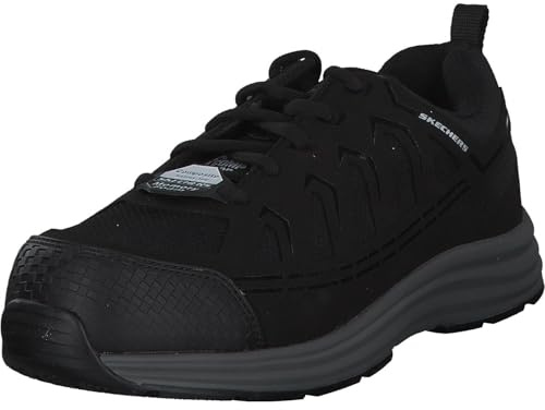 Skechers Hommes Malad Ii ESD Composite Safety Toe Chaussures de Chantier, Noir, 43 EU