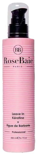 ROSEBAIE | Leave-in Thermoprotecteur Sans Rinçage Figue de Barbarie et Kératine | Lait de Brushing | Cheveux Lisses Sans Frisottis | Nourrit et Protège de la Chaleur 210 ° | 200ml