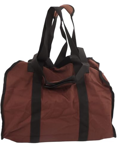 Borsa per Legna da Ardere, Cestini per giornali e riviste Cestini portaoggetti in Tela, Porta Legna da Ardere Indossabile di Grande capacità Portalegna Multifunzione