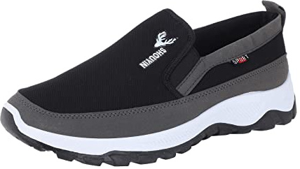Allbestop Homme Femme Chaussures d'eau Léger Respirant,Basket Fitness Femme Chaussures sans Lacets Homme Chaussures Confort pour Pieds Larges Sandales De Sport Et D'(Le Noir,43)