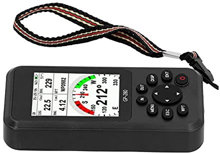 Handheld GPS Navigator with Various Navigation Screens, Waterproof Performance, 12 Tracks, 2998 Signals, Hand‑held Navigation for Outdoor Activities, Perfect for Ships, Vehicles