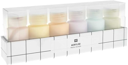Rico Design Akrylini akrylfärger set 6 x 22 ml (pastell)