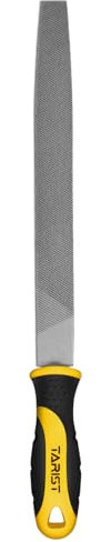 TARIST Lima plana para metal 250mm, lima profesional de acero al carbono, afilador de herramientas para profesionales y bricolaje