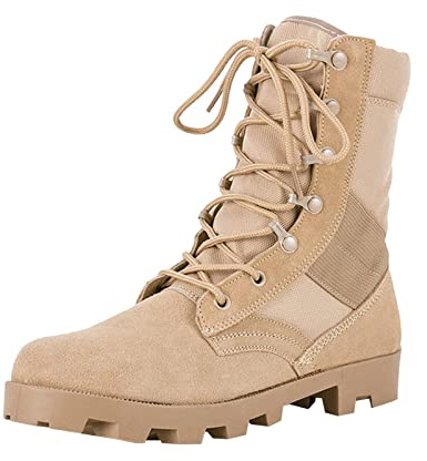 BIISDOST Stivali da combattimento da uomo traspiranti Desert Tactical Army Boots, resistenti all'usura, per esterni, campeggio, escursionismo, sicurezza, scarpe da trekking militari e di utilizzo, a,