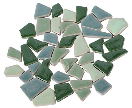PRETYZOOM 500g Piastrelle Di Ceramica Irregolari Particellari Assortimento Per Progetti Fai Da Te e Decorazioni Esterne