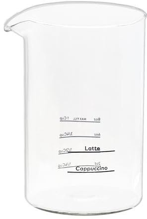 Glass Frothing Cup Compatible with Keurig SimpleCafe Milk Frother 8oz