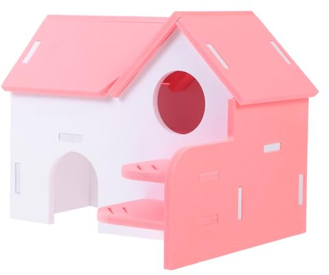 Milisten Maison pour Cobayes Cachette pour Hamster Maison de Jeu pour Petits Animaux Cage à Rats Villa pour Hamsters