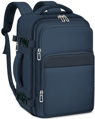 OTAHGK Zaino da Viaggio 40 × 20 × 25 per Ryanair, Bagaglio a Mano Sotto il Sedile Aereo Borsa da Cabina Voli Zaini Casual Valigia Ufficio Scolastico Lavoro Borse Adatto a Laptop da 14 pollici-Blu