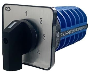 QXSJEDYCH LW26-32/6 LW28-20 cuatro posiciones 6 polos 20A 32A 690V contacto plateado conmutación de cambio Universal interruptor de leva de Motor giratorio(32A)