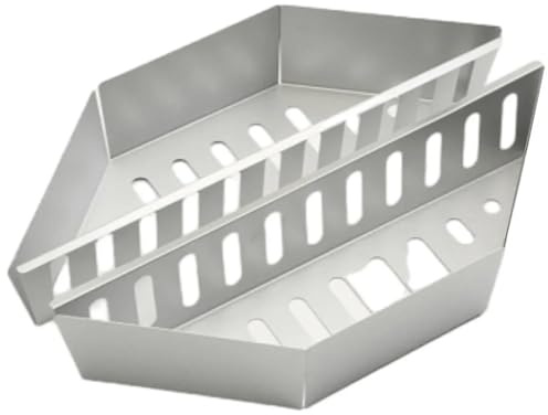 Cestino Per Carbone Set di cestini for carbone BBQ in metallo Supporti for griglia a Accessori for esterni zincati 2 pezzi Per Carbone